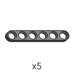 Robotis - Plate (SPI-1b6(K)) | Robotis DREAM Uyumlu Plaka - SİYAH | 5 Adet