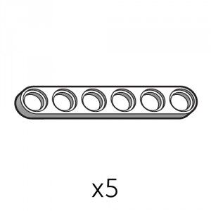 Plate (SPI-1b6(W)) | Robotis DREAM Uyumlu Plaka - BEYAZ | 5 Adet