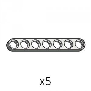 Plate (SPI-1b7(GRİ)) | Robotis DREAM Uyumlu Plaka - GRİ | 5 Adet