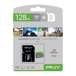 - PNY MicroSDXC Elite 128GB Hafıza Kartı - 100MB/s, V10 A1  - PNY MicroSDXC Elite 128GB Hafıza Kartı - 100MB/s, V10 A1