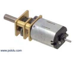 Pololu 10:1 Micro Metal Redüktörlü Motor HP 6V 3100rpm - Dual Şaft PL-2211