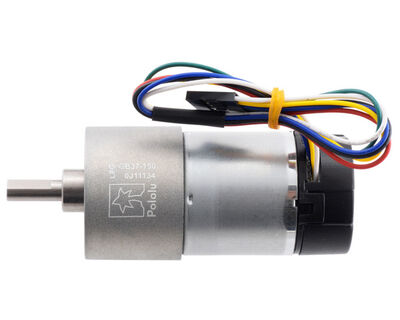 Pololu 150:1 Metal Redüktörlü Motor 37Dx73L 12V, 64 CPR Enkoderli PL-2828