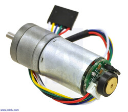 Pololu - Pololu 99:1 Metal Redüktörlü Motor 25Dx66L HP 12V, 48 CPR Enkoderli PL-3219