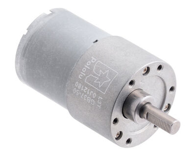 Pololu Metal Redüktörlü Motor 37Dx54L 12V, 200rpm, Helikal Pinyon, PL-4743