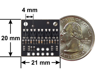 Pololu QTR-HD-05RC Yansımalı Sensör Dizisi ( Reflectance Sensor) PL-4105