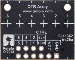 Pololu QTR-HD-06A Yansımalı Sensör Dizisi ( Reflectance Sensor) PL-4206 - Thumbnail