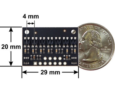 Pololu QTR-HD-07RC Yansımalı Sensör Dizisi ( Reflectance Sensor) PL-4107