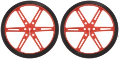 Pololu - Pololu Tekerlek Çifti 80 × 10mm - Kırmızı PL-1431 Pololu - Pololu Tekerlek Çifti 80 × 10mm - Kırmızı PL-1431