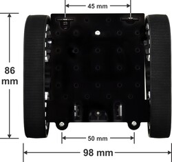 Pololu Zumo Paletli Mini Sumo Robot Gövdesi - Motorsuz PL-1418 - Thumbnail