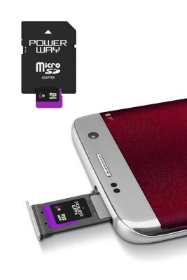 Powerway 4 GB Micro SD Hafıza Memory Kartı ve Adaptör (Class 10)