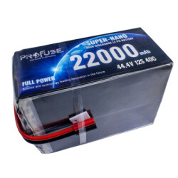 Profuse - Profuse 12S 44.4V Lipo (Li-Po) Lityum Polimer Batarya - 22000mAh, 60C