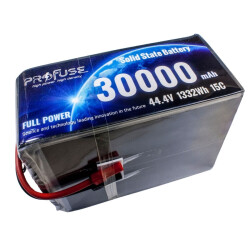 Profuse - Profuse 12S 44.4V Lipo (Li-Po) Solid State Lityum Polimer Batarya - 30000mAh, 15C
