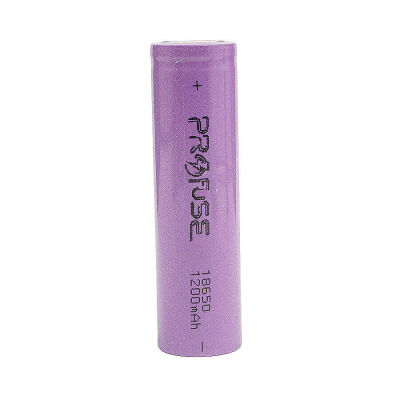 Profuse 18650 Li-ion (Lityum iyon) Şarjlı Pil - 3.7V, 1200mAh, Başsız - 1