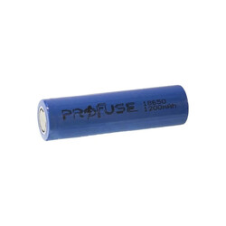 Profuse - Profuse 18650 Li-ion (Lityum iyon) Şarjlı Pil - 3.7V, 1200mAh, Başsız