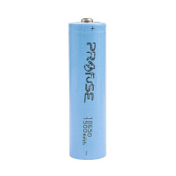 Profuse 18650 Li-ion (Lityum iyon) Şarjlı Pil - 3.7V, 1500mAh, Başlı
