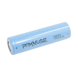 Profuse - Profuse 18650 Li-ion (Lityum iyon) Şarjlı Pil - 3.7V, 1500mAh, Başsız