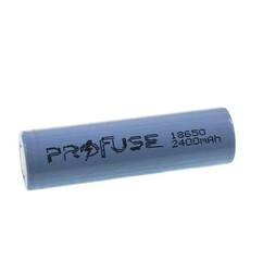 Profuse - Profuse 18650 Li-ion (Lityum iyon) Şarjlı Pil - 3.7V, 2400mAh, Başsız
