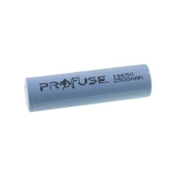 Profuse - Profuse 18650 Li-ion (Lityum iyon) Şarjlı Pil - 3.7V, 2500mAh, Başsız Profuse - Profuse 18650 Li-ion (Lityum iyon) Şarjlı Pil - 3.7V, 2500mAh, Başsız