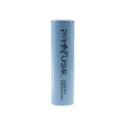 Profuse 18650 Li-ion (Lityum iyon) Şarjlı Pil - 3.7V, 2500mAh, Başsız - Thumbnail
