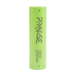 Profuse - Profuse 18650 Li-ion (Lityum iyon) Şarjlı Pil - 3.7V, 2600mAh, Başsız
