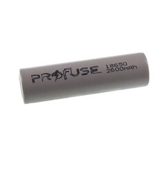 Profuse - Profuse 18650 Li-ion (Lityum iyon) Şarjlı Pil - 3.7V, 2600mAh, Başsız