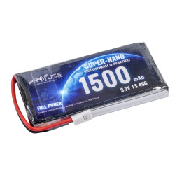Profuse - Profuse 1S 3.7V Lipo (Li-Po) Lityum Polimer Batarya - 1500mAh, 45C Profuse - Profuse 1S 3.7V Lipo (Li-Po) Lityum Polimer Batarya - 1500mAh, 45C
