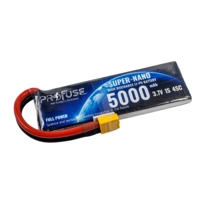 Profuse 1S 3.7V Lipo (Li-Po) Lityum Polimer Batarya - 5000mAh, 45C