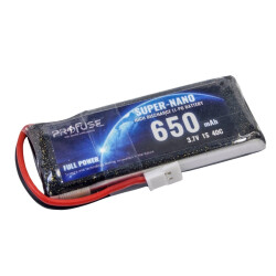 Profuse - Profuse 1S 3.7V Lipo (Li-Po) Lityum Polimer Batarya - 650mAh, 40C Profuse - Profuse 1S 3.7V Lipo (Li-Po) Lityum Polimer Batarya - 650mAh, 40C