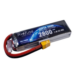 Profuse - Profuse 2S 7.4V Lipo (Li-Po) Lityum Polimer Batarya - 2800mAh, 40C