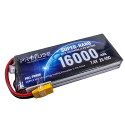 Profuse - Profuse 2S 7.4V Lipo (Li-Po) Lityum Polimer Batarya - 16000mAh, 40C