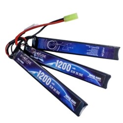 Profuse - Profuse 3S 11.1V Airsoft Lipo (Li-Po) Lityum Polimer Batarya - 1200mAh, 25C