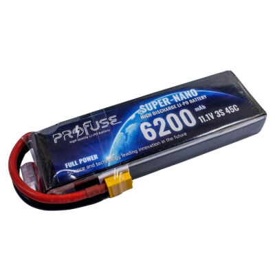 Profuse 3S 11.1V Lipo (Li-Po) Lityum Polimer Batarya - 6200mAh, 40C
