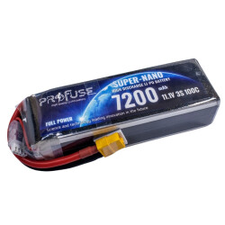 Profuse - Profuse 3S 11.1V Lipo (Li-Po) Lityum Polimer Batarya - 7200mAh, 100C