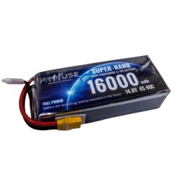 Profuse - Profuse 4S 14.8V Lipo (Li-Po) Lityum Polimer Batarya - 16000mAh, 40C