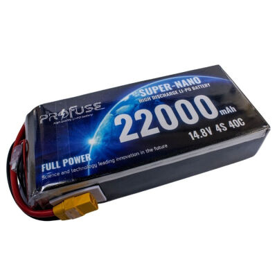 Profuse 4S 14.8V Lipo (Li-Po) Lityum Polimer Batarya - 22000mAh, 40C