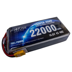 Profuse - Profuse 4S 14.8V Lipo (Li-Po) Lityum Polimer Batarya - 22000mAh, 40C