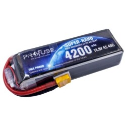 Profuse - Profuse 4S 14.8V Lipo (Li-Po) Lityum Polimer Batarya - 4200mAh, 40C Profuse - Profuse 4S 14.8V Lipo (Li-Po) Lityum Polimer Batarya - 4200mAh, 40C
