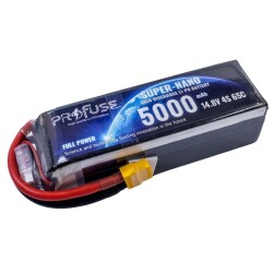 Profuse - Profuse 4S 14.8V Lipo (Li-Po) Lityum Polimer Batarya - 5000mAh, 65C
