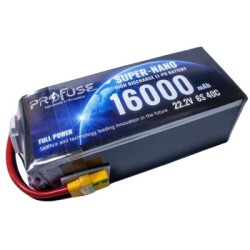 Profuse - Profuse 6S 22.2V Lipo (Li-Po) Lityum Polimer Batarya - 16000mAh, 40C