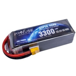 Profuse - Profuse 6S 22.2V Lipo (Li-Po) Lityum Polimer Batarya - 3300mAh, 60C