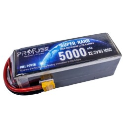 Profuse - Profuse 6S 22.2V Lipo (Li-Po) Lityum Polimer Batarya - 5000mAh, 100C