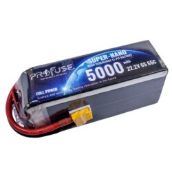Profuse - Profuse 6S 22.2V Lipo (Li-Po) Lityum Polimer Batarya - 5000mAh, 65C