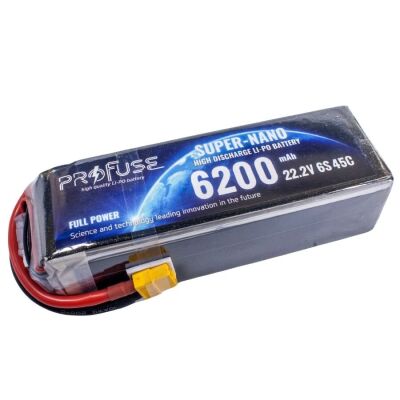 Profuse 6S 22.2V Lipo (Li-Po) Lityum Polimer Batarya - 6200mAh, 45C
