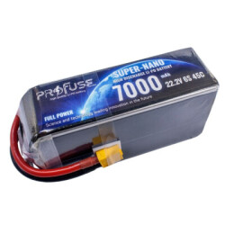 Profuse - Profuse 6S 22.2V Lipo (Li-Po) Lityum Polimer Batarya - 7000mAh, 45C