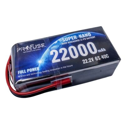 Profuse 6S 22.2V Lipo (Li-Po) Lityum Polimer Batarya - 2200mAh, 40C