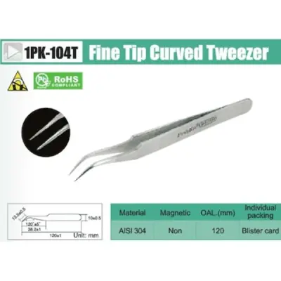 Proskit 1PK-104T Eğri Uçlu Cımbız