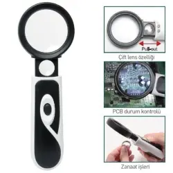 ProsKit MA-023 Led Lambalı Büyüteç (3.5X - 20X) - Thumbnail