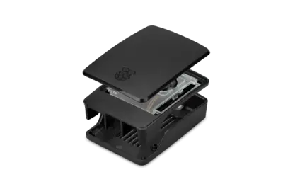 Raspberry Pi 5 Lisanslı Muhafaza Kutusu (Siyah-Gri)
