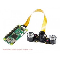Raspberry Pi 5MP Gece Görüşlü Kamera (F), Ayarlanabilir Fokus, OV5647, 1080p, 10299 - Thumbnail