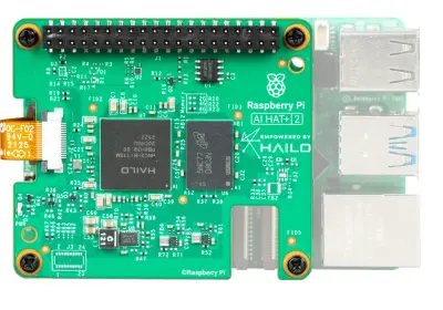 Raspberry Pi Al Hat+ 2 Generative AI Hızlandırıcı (Hailo-10H ve 8GB RAM) - 40TOPS